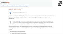 Desktop Screenshot of nanomsg.org